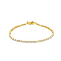 Bracciale Artigianale Donna in Oro giallo Zircone BROR-19-253